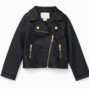 Kate Spade 2-4 Faux Leather Moro Jacket